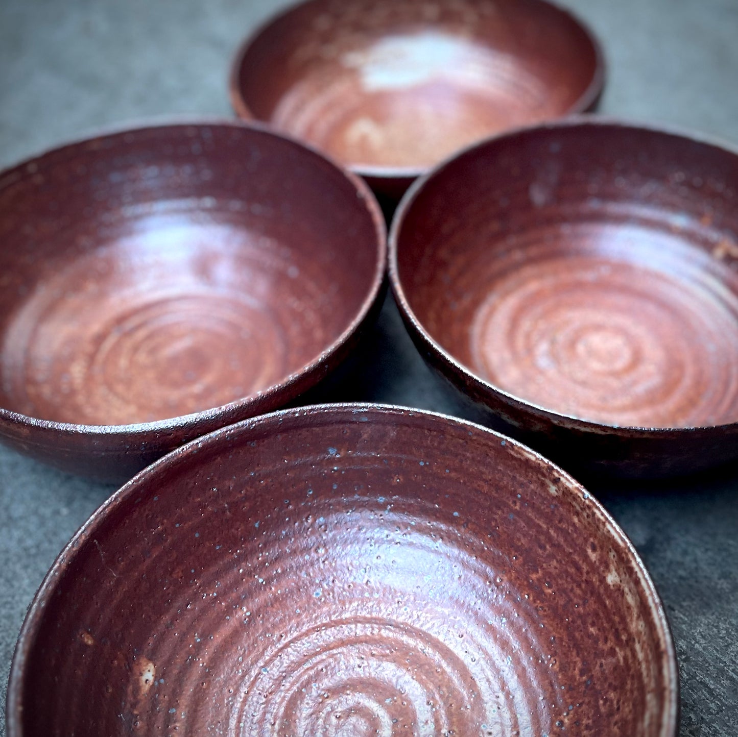 Large Soup Bowls (shino on red clay)